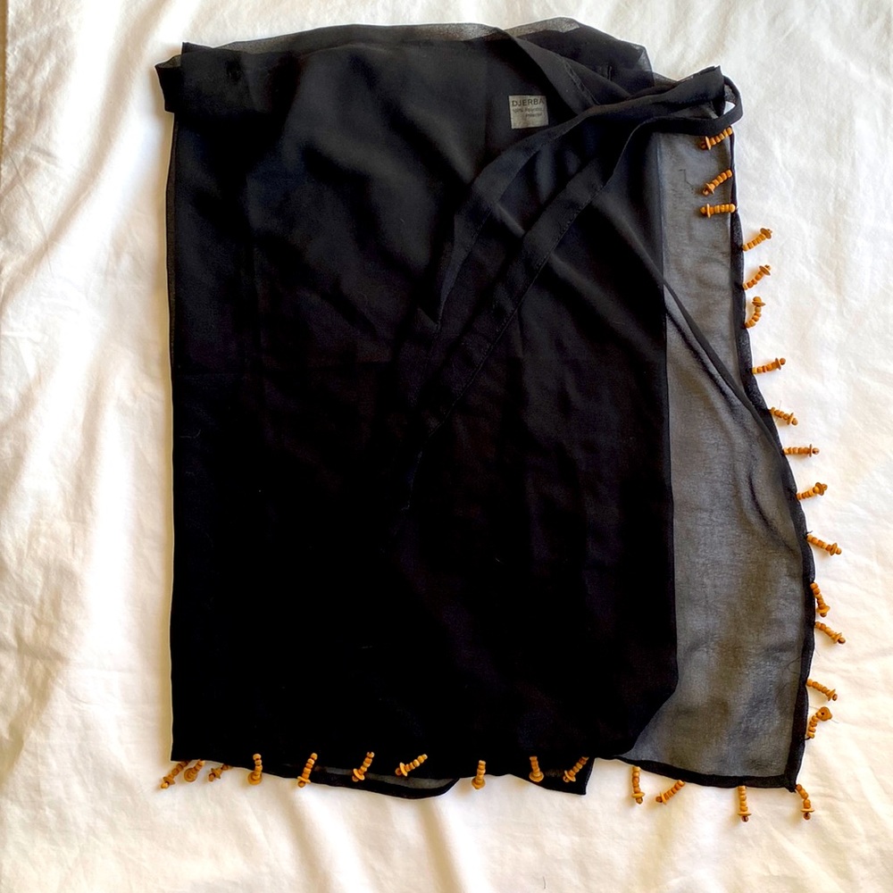 Ladies, black beaded sarong… good condition